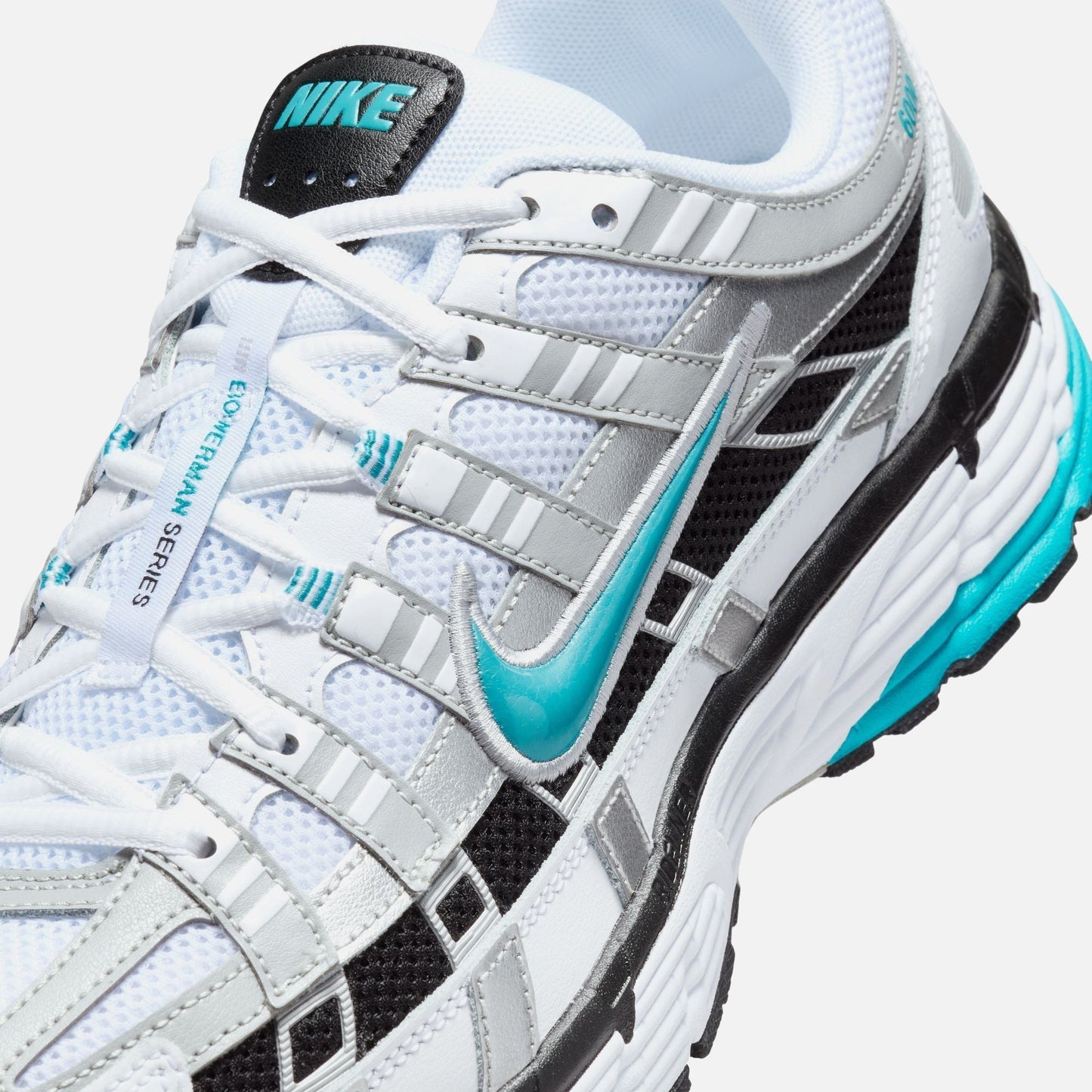 P-6000 - White / Dusty Cactus / Metallic Silver / Black