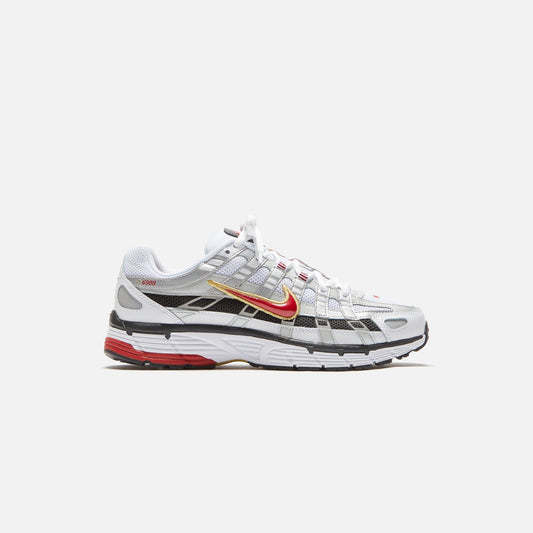 P-6000 - White / Varsity Red / Metallic Platinum
